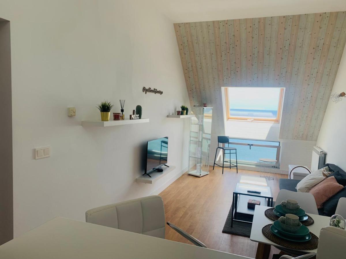 Apartamentos Lamarosa -Atico ,Vistas Al Mar Cantabrico Parking Burela Luaran gambar